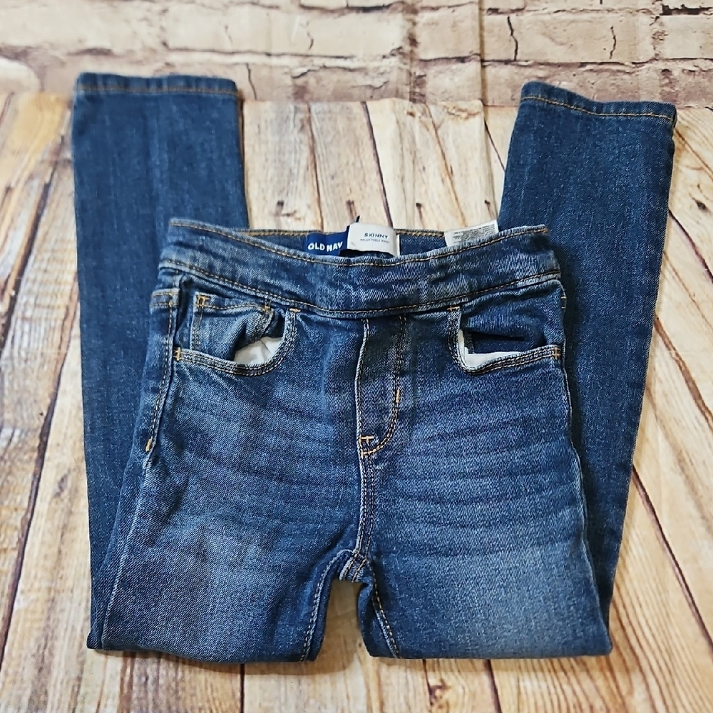 🔥Old Nany Toddler Skinny Adjuatabke Jeans Pull On Size 5t‎
